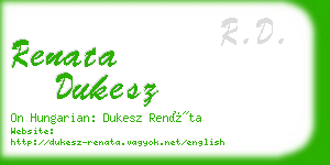 renata dukesz business card
